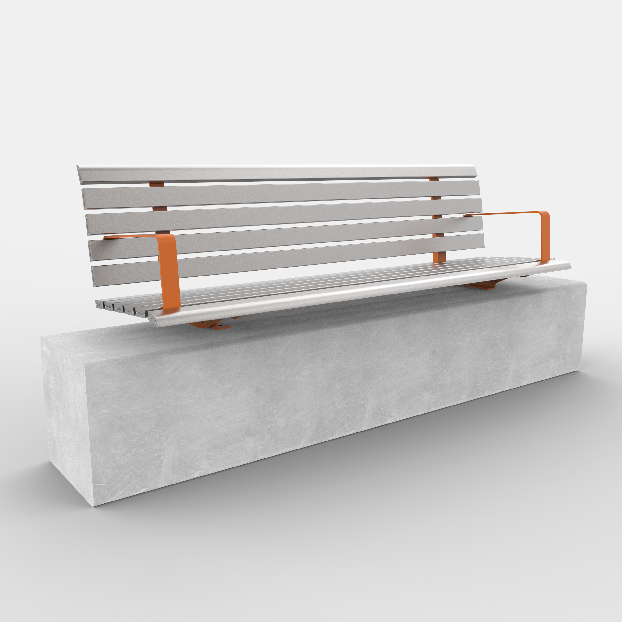 Ion Plinth Mounted | Outdoor Bench - StraBe